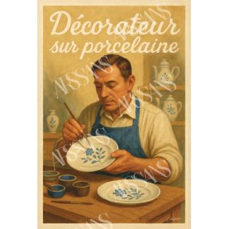 Décorateur sur porcelaine