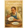 Visuale di Decoratore su porcellana