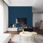 Visuel de Papier Peint Uni Bleu Hussard