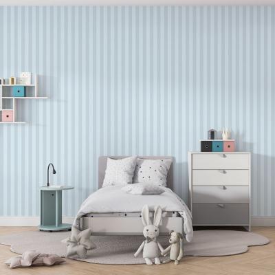 Papier Peint Bayadère Bleu Dragée