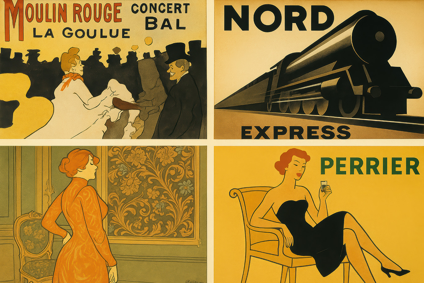 L’âge d’or de l’affiche illustrée : de Toulouse-Lautrec aux années 50