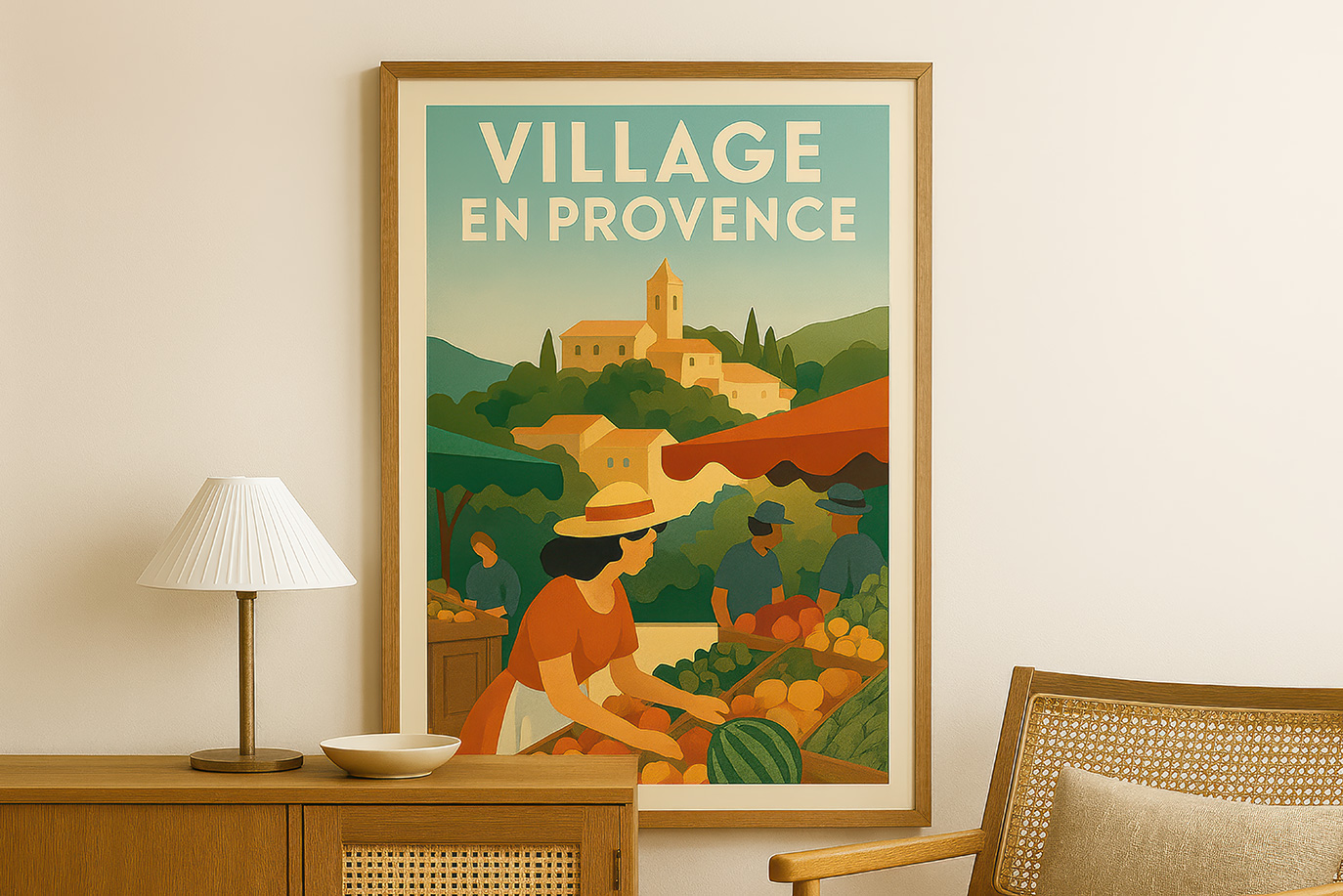 Affiche rétro illustrée : donnez du style à vos murs
